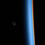 Снимок Луны с МКС Коичи Вакаты